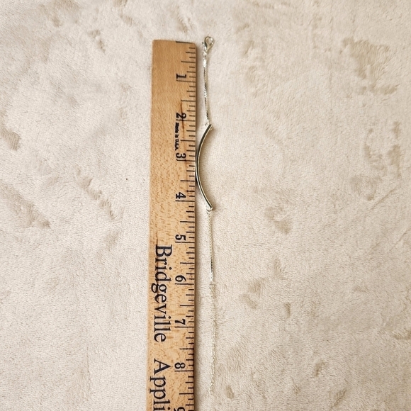 Dramatic As F@ck Silver Tone Bar Bracelet 8.5" - Picture 4 of 5